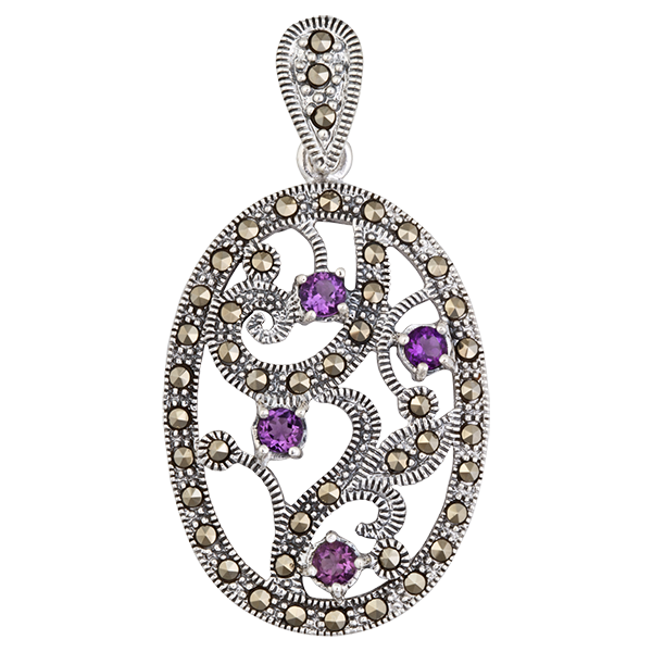 Marcasite pendant available at Luxe Jewellery